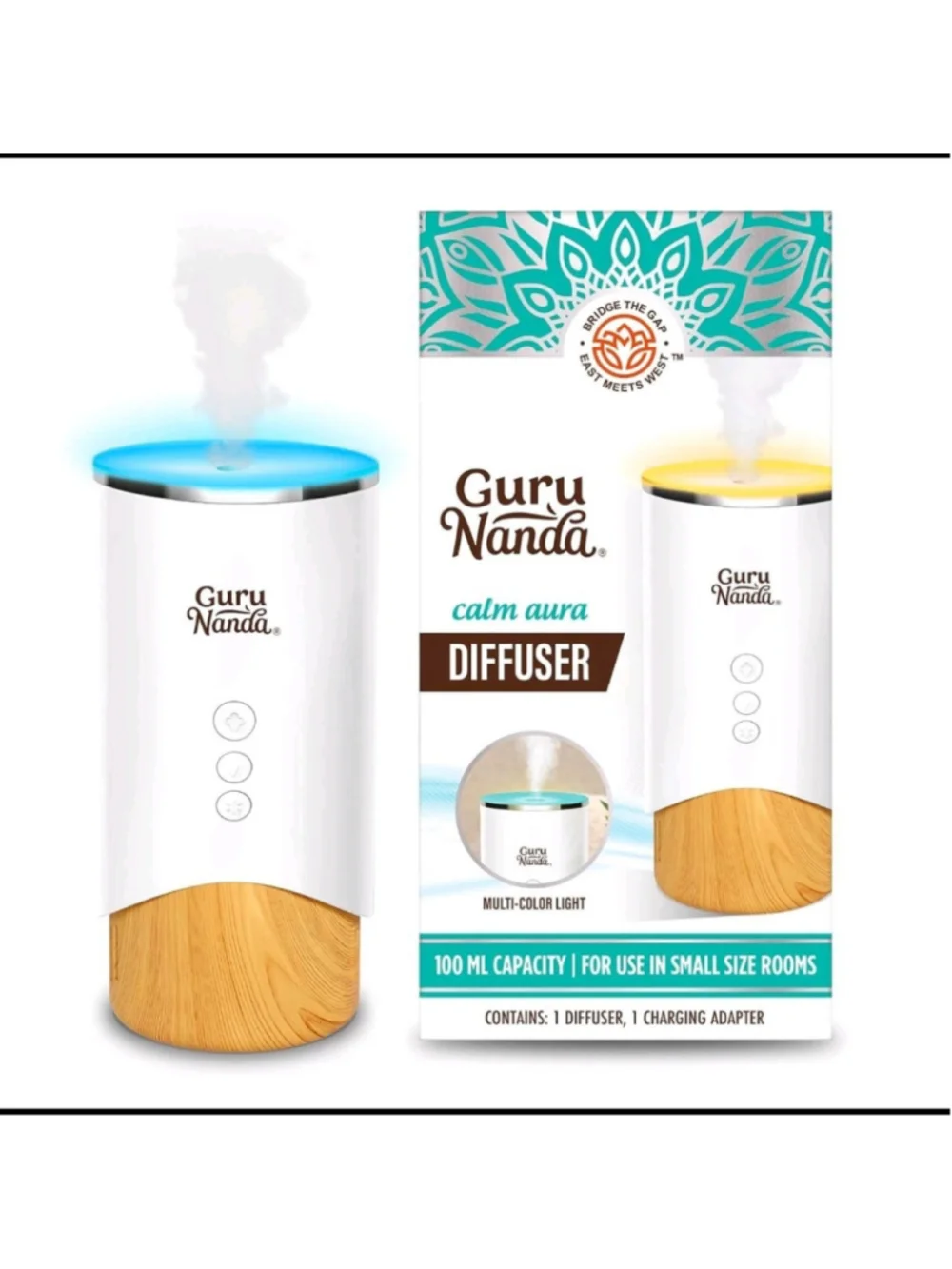 GuruNanda Essential Oil Diffuser Electric Ultrasonic Aromatherapy Mist